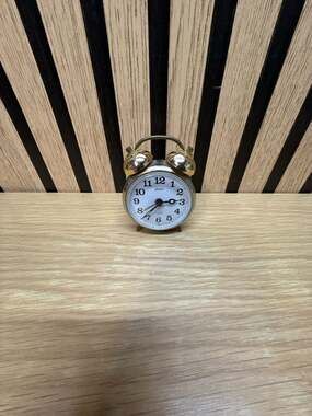 Vintage Linden Miniature Twin Bell Alarm Clock Japan